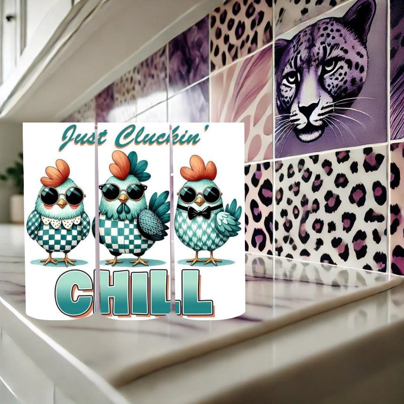 Just Cluckin' Chill 20 oz Tumbler - Marie Gems