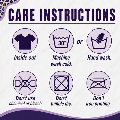 Marie Gems DTF transfer application and garment care instructions