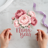 Nana Bear DTF transfer mockup
