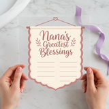 Nana's Greatest Blessings DTF transfer mockup