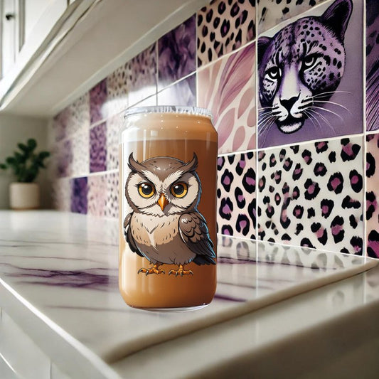 Owl Wisdom Libbey Glass – Woodland Collection - Marie Gems