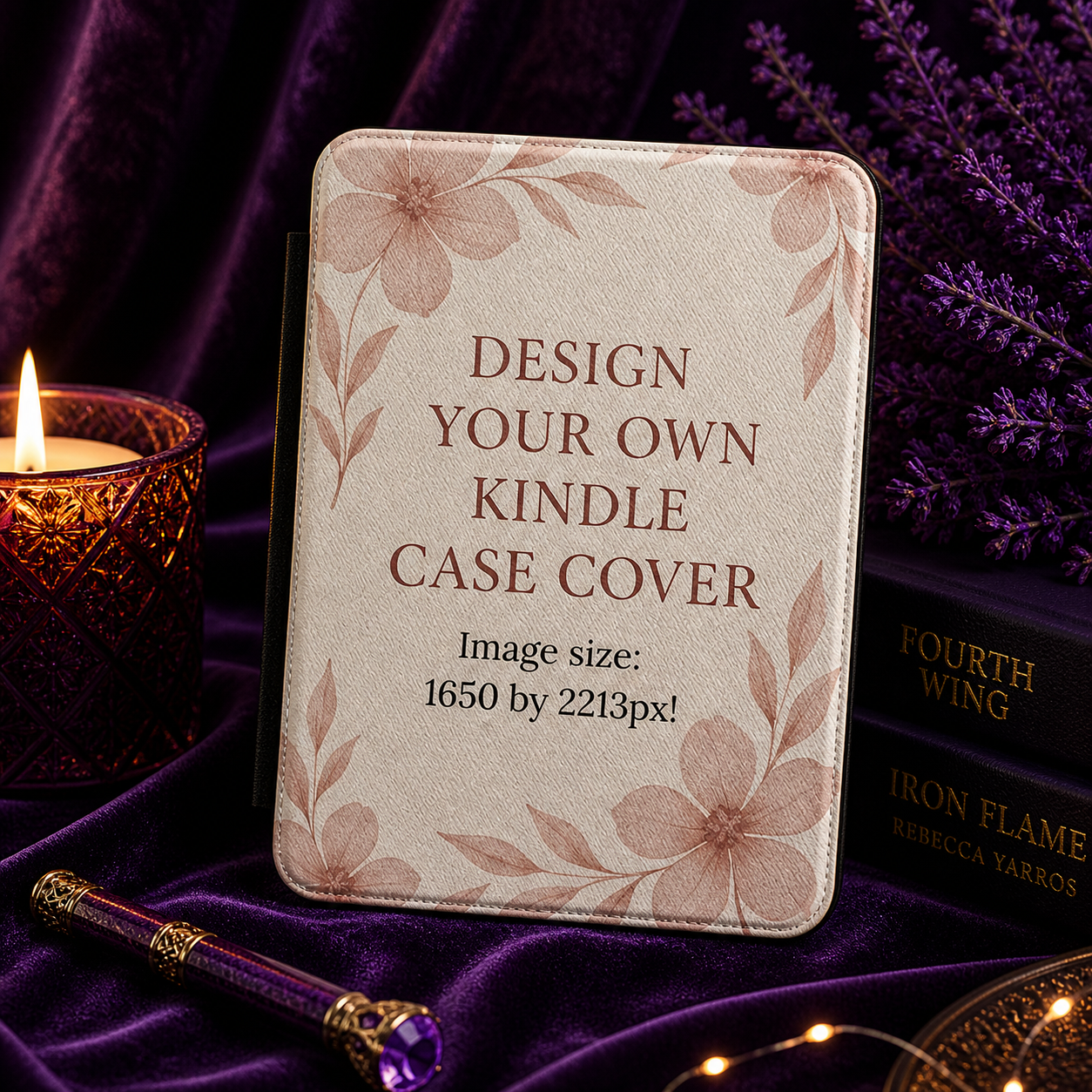 Custom Kindle case with personalized design for book lovers, readers, and e-reader accessories.