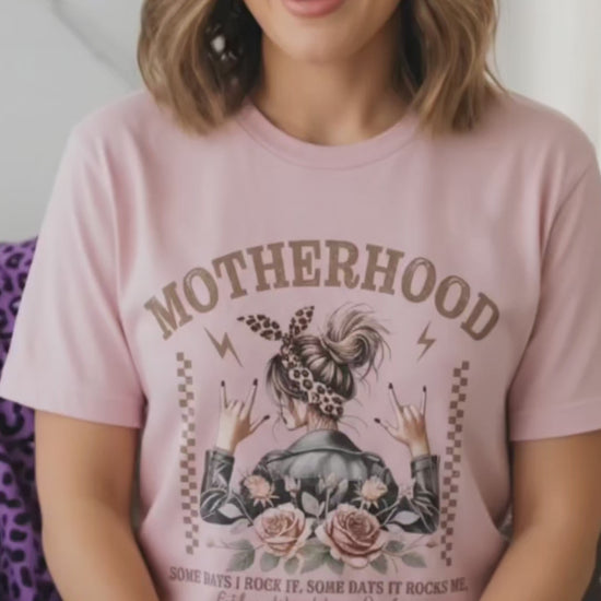Motherhood Graphic Tee product video showing the design and details