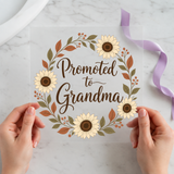Promoted to Grandma DTF transfer mockup