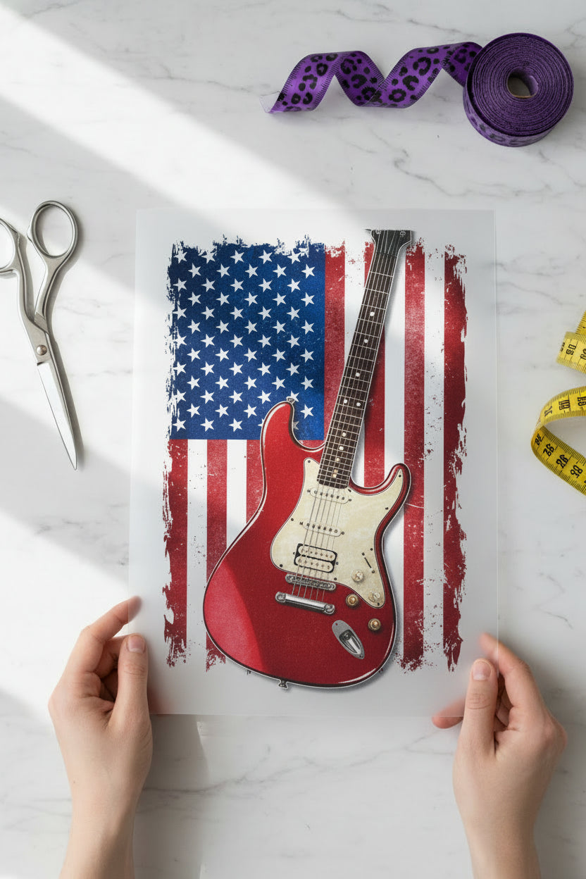 Custom Gift-Ready 12x12 Ready-to-Press DTF Transfer showing custom artwork with ready to press transfers, custom personalized shirt, custom apparel printing, product image 2