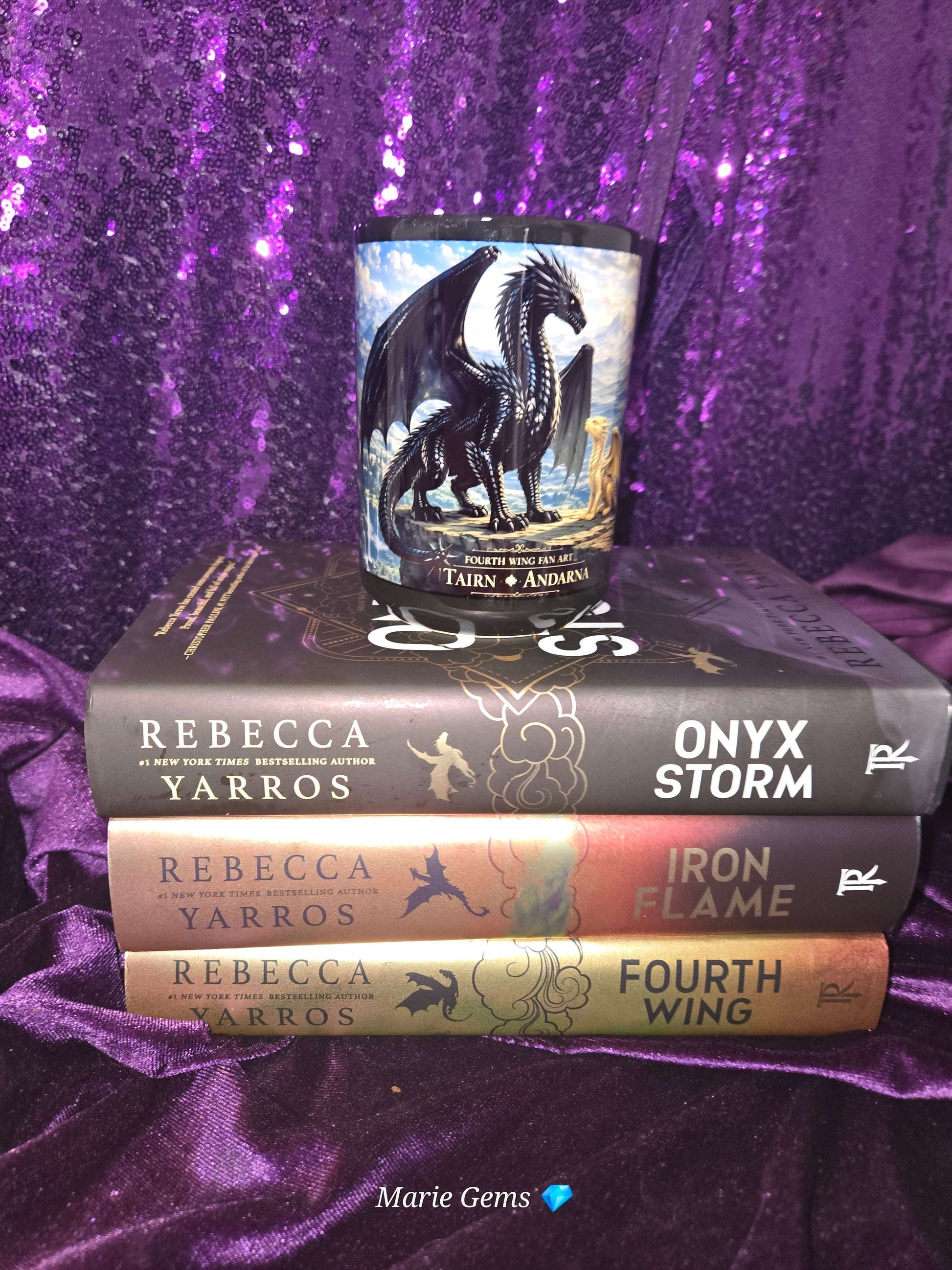 Fourth Wing Dragon Mug | Fantasy Book Lover Coffee Cup