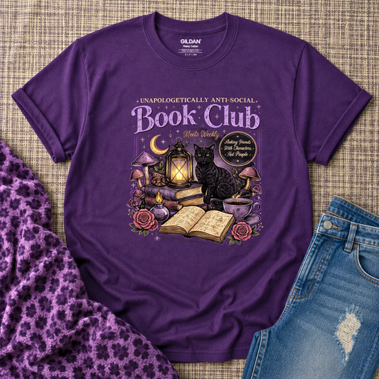 Unapologetically Anti Social Book Club Shirt for Introvert Readers