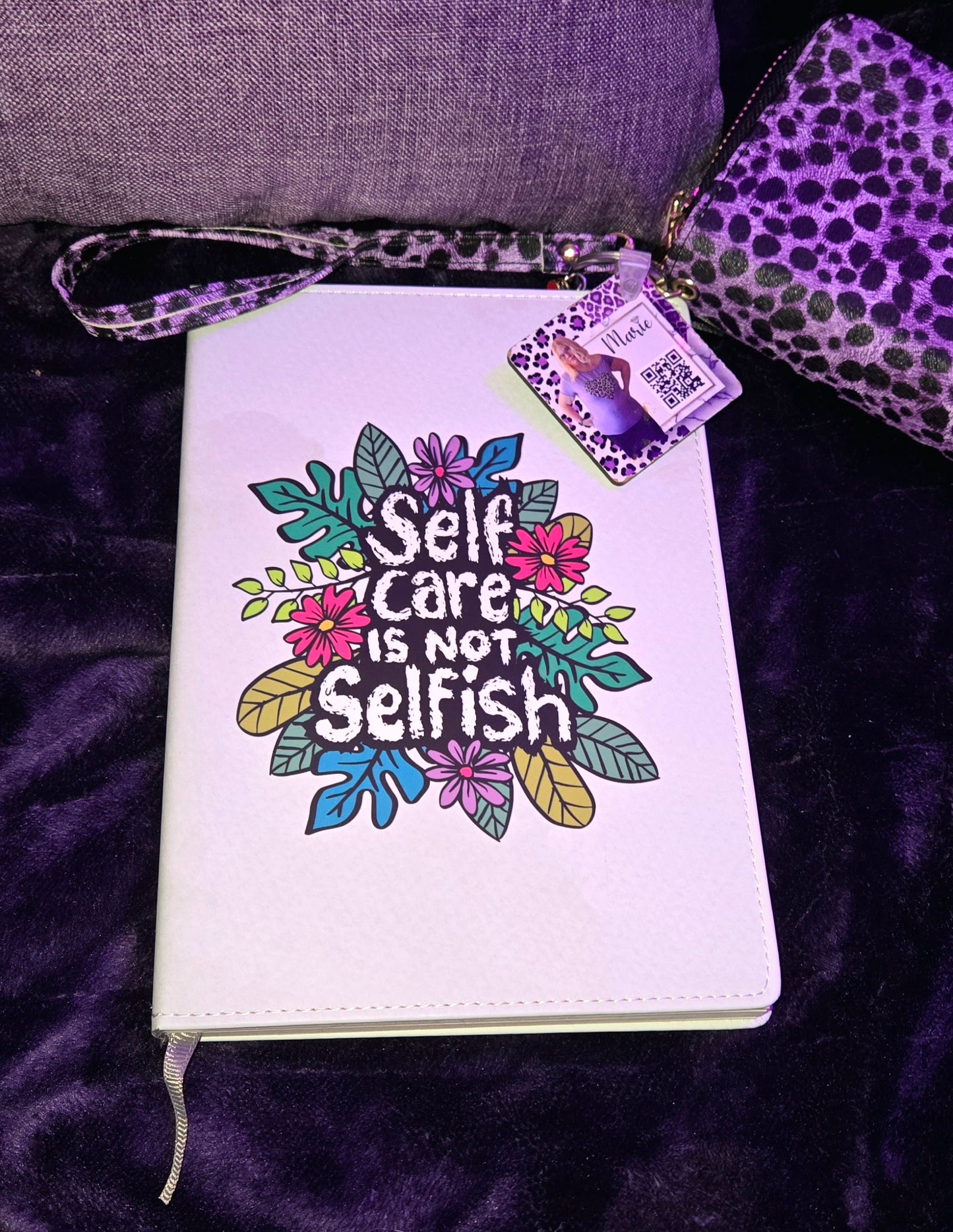 Self Care Journal - A5 Notebook with Floral Design - 190 Lined Pages - Personalized Journal, Notebook, Planner - Perfect for Women, Teens, Students - 8.3 x 6 Inches