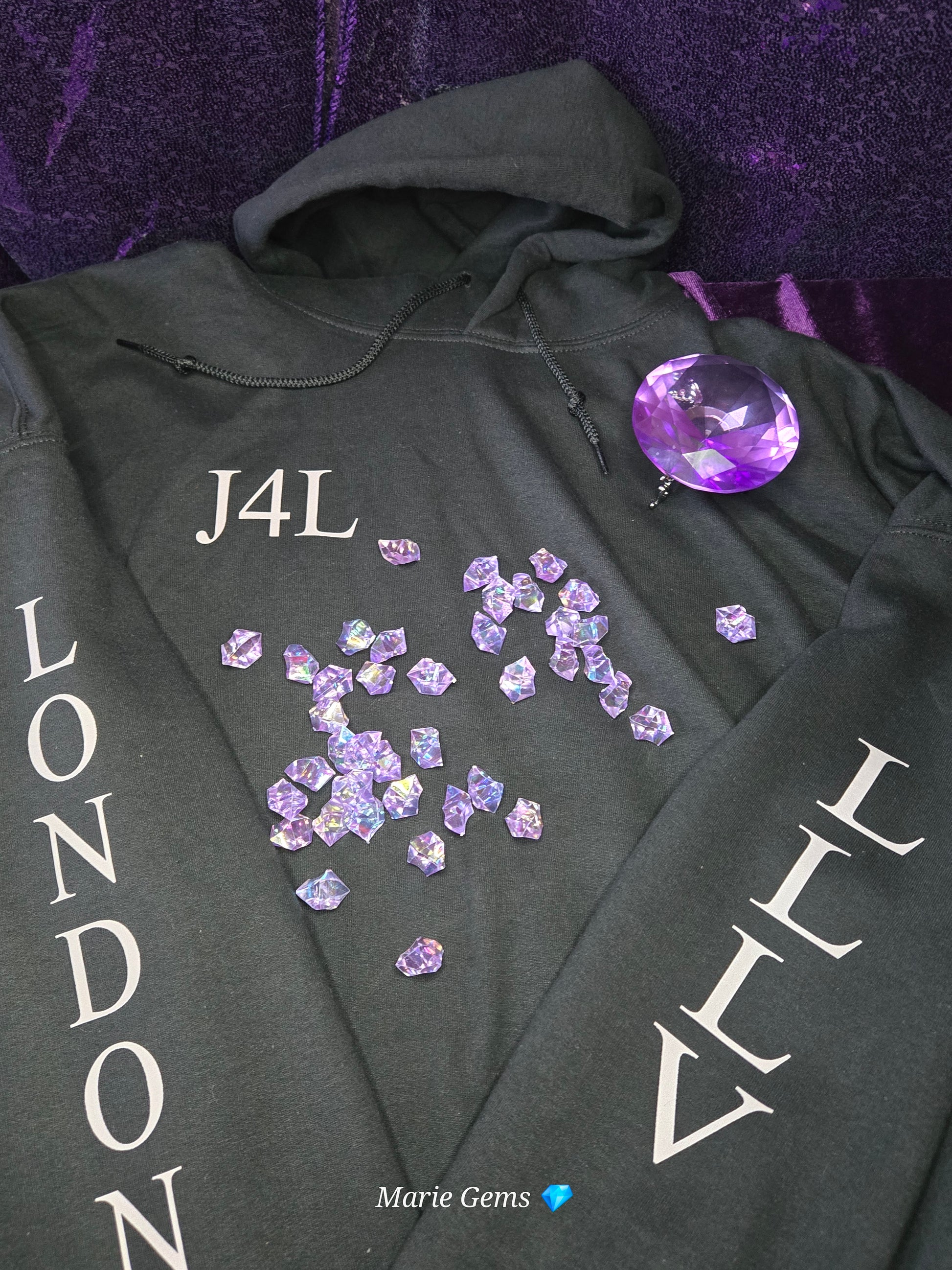 J4L Hoodie Premium Heavy Blend Fifty Fifty Cotton Polyester Pullover Sweatshirt For Warmth Durability Comfort by Marie Gems