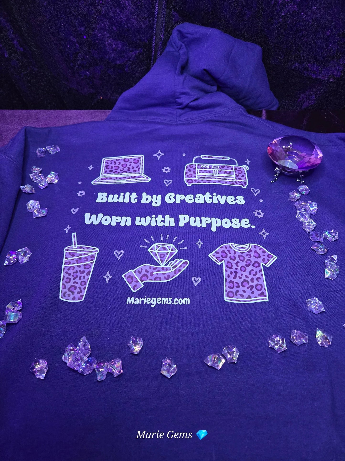 Custom hoodies by Marie Gems