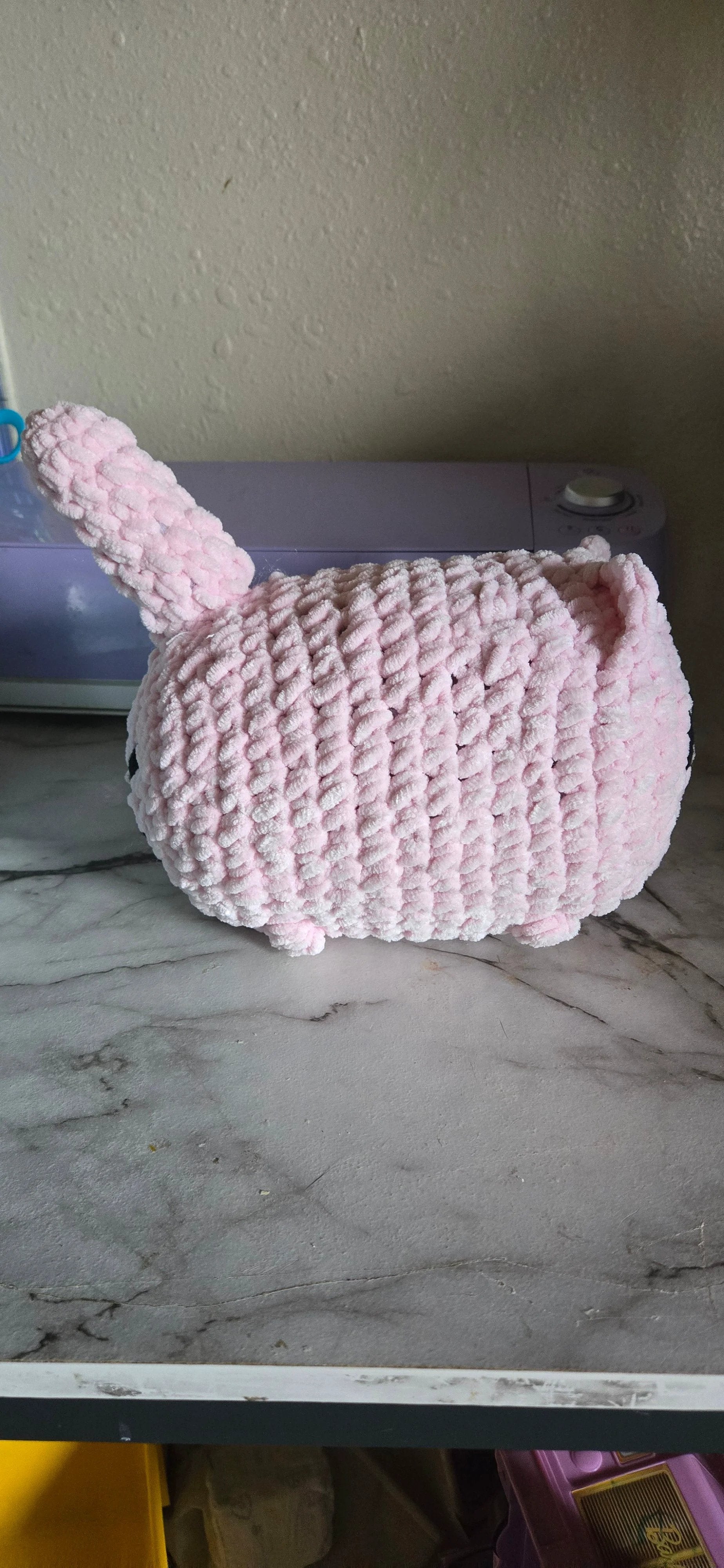 Handmade Plushie Crochet Cat Toy For Kids Cuddle Companion Ideal Gift Soft Cat Plush For All Ages by Marie Gems