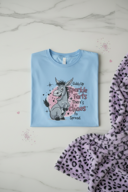Funny Donkey Shirt shown in a styled product mockup