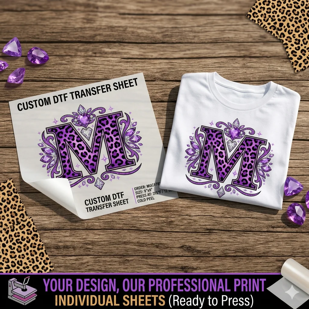 Custom DTF Transfers – Your Design, Our Professional Print (Individual Sheets) by Marie Gems