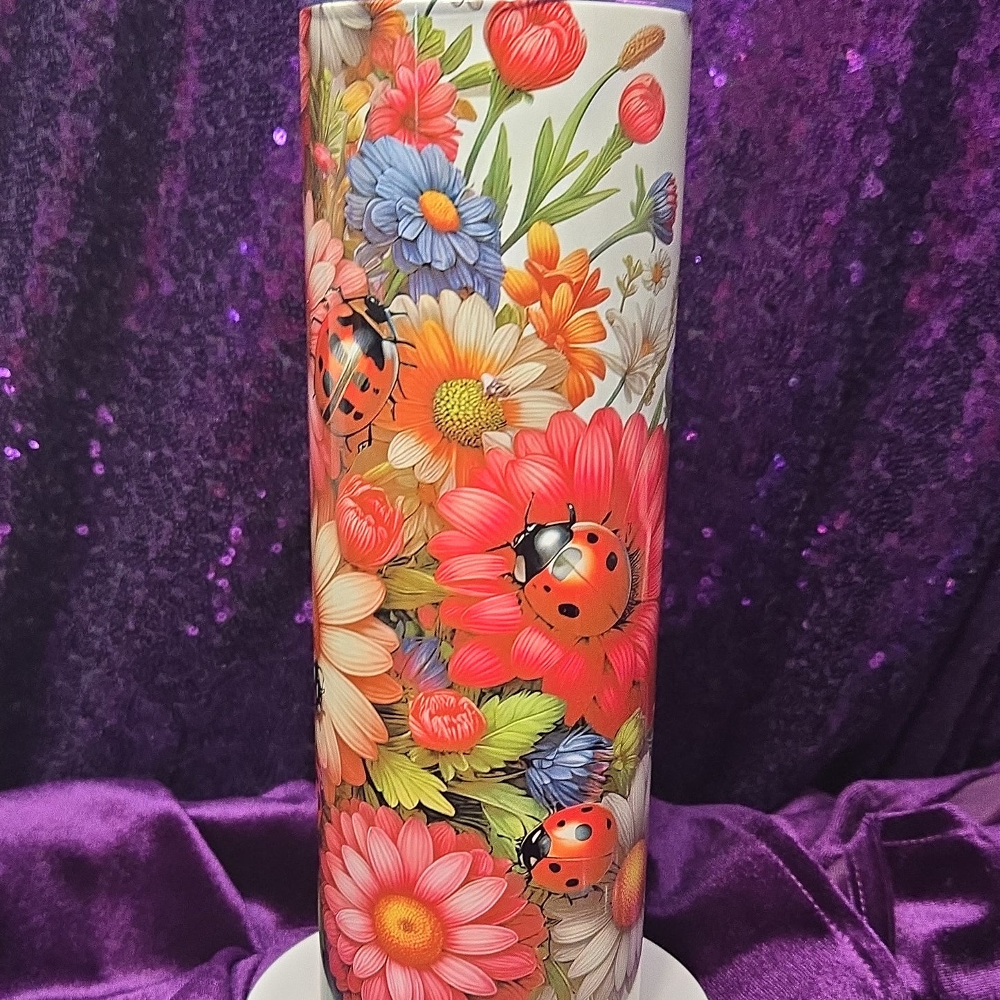Custom 20oz Tumbler Personalized Stainless Steel Skinny Tumbler With Straw Custom Name Logo Photo Design Gift For Her Small Business Drinkware