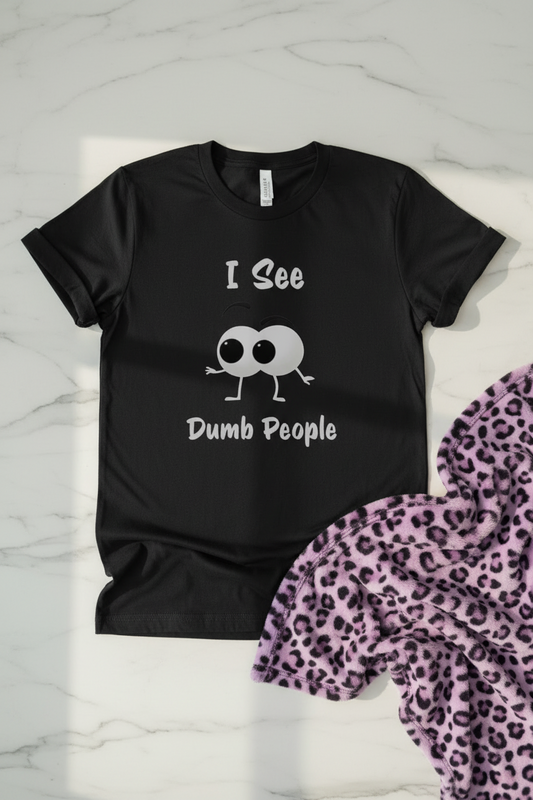 Funny Dark Humor Shirt shown in a styled product mockup