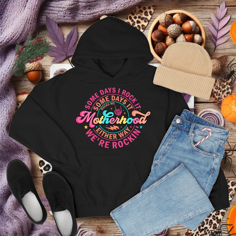 Rockin' Motherhood Gildan Hoodies – Celebrate the Journey - Marie Gems