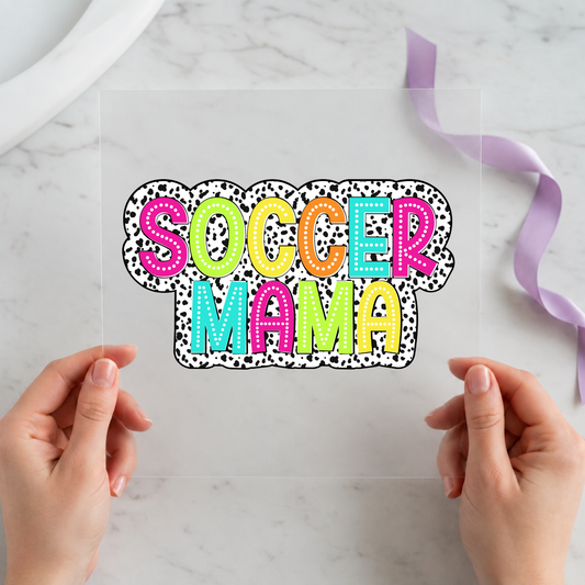 Soccer Mama Handmade individual product photo included in the Sports & Game Day Volume 2 five-pack DTF transfer bundle