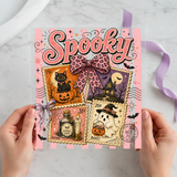 Spooky Coquette Bow Collage individual product photo included in the Halloween Volume 11 five-pack DTF transfer bundle
