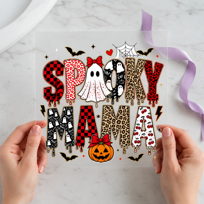 Spooky Mama Patchwork Current individual product photo included in the Halloween Volume 12 five-pack DTF transfer bundle