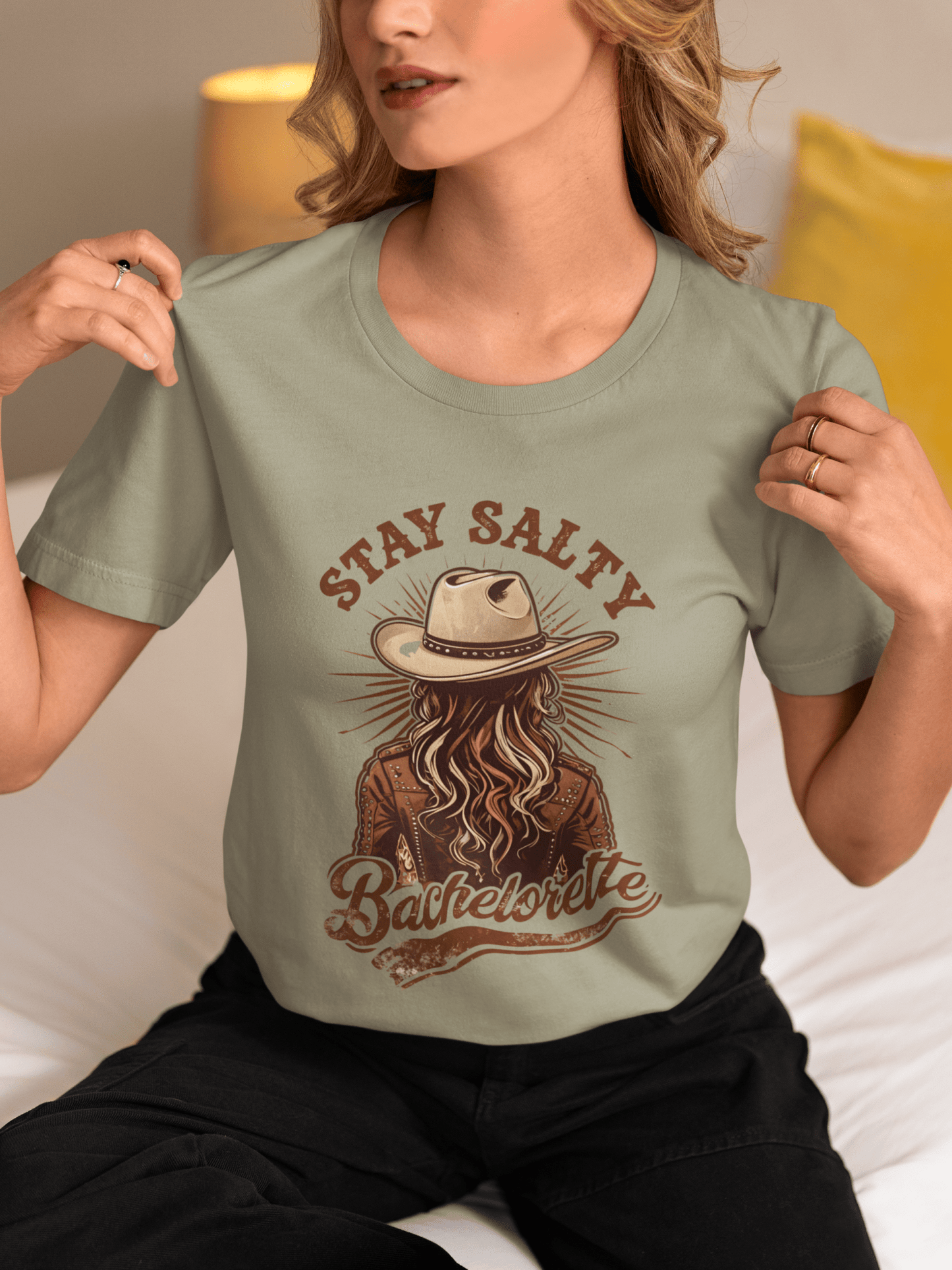 Stay Salty Bachelorette Tee, Retro Cowgirl Shirt, Rodeo Tshirt, Bachelorette Trip, Cowgirl Bachelorette, Gift For Cowgirl, Country Music Shirt - Marie Gems