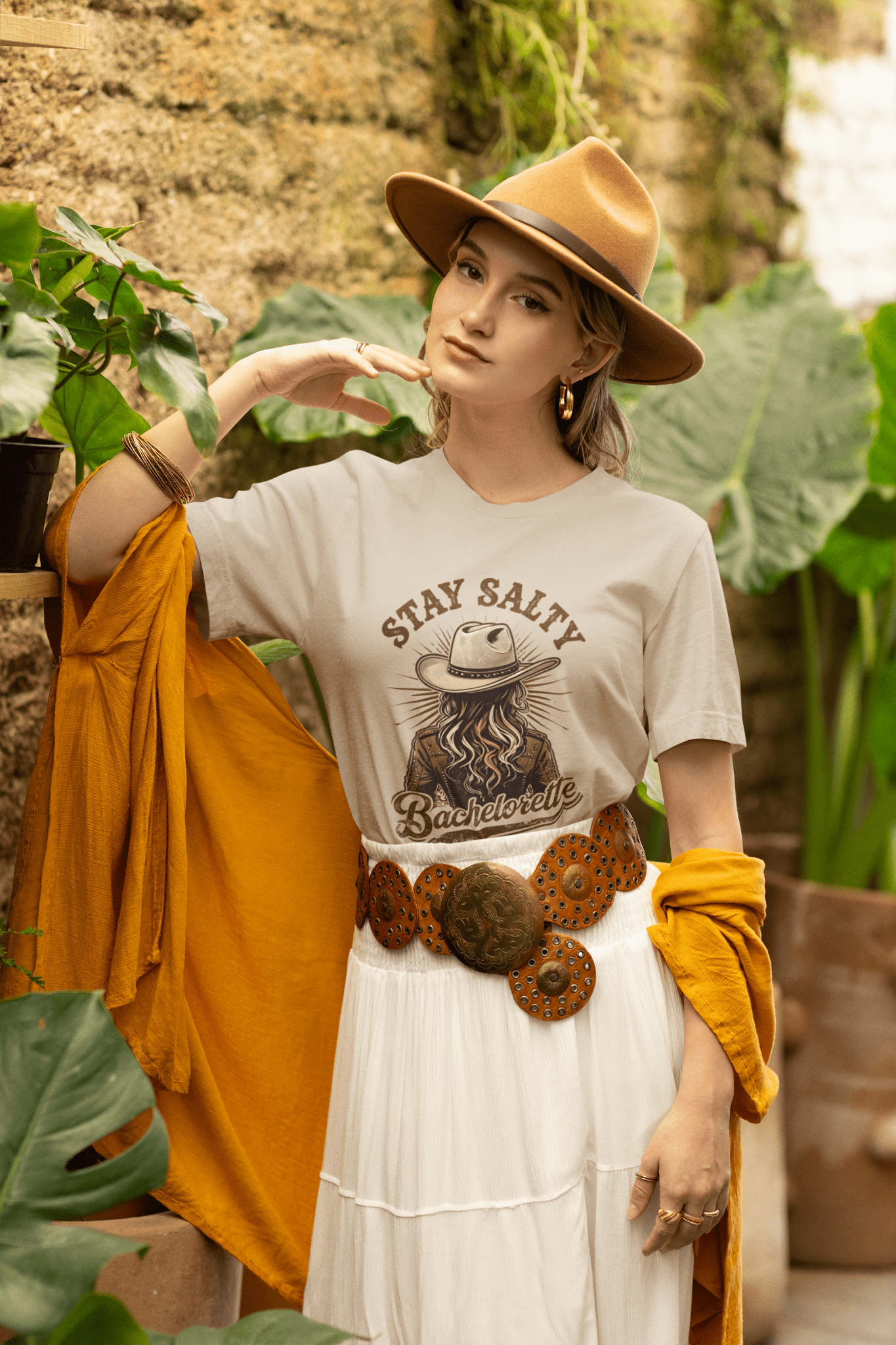 Stay Salty Bachelorette Tee, Retro Cowgirl Shirt, Rodeo Tshirt, Bachelorette Trip, Cowgirl Bachelorette, Gift For Cowgirl, Country Music Shirt - Marie Gems