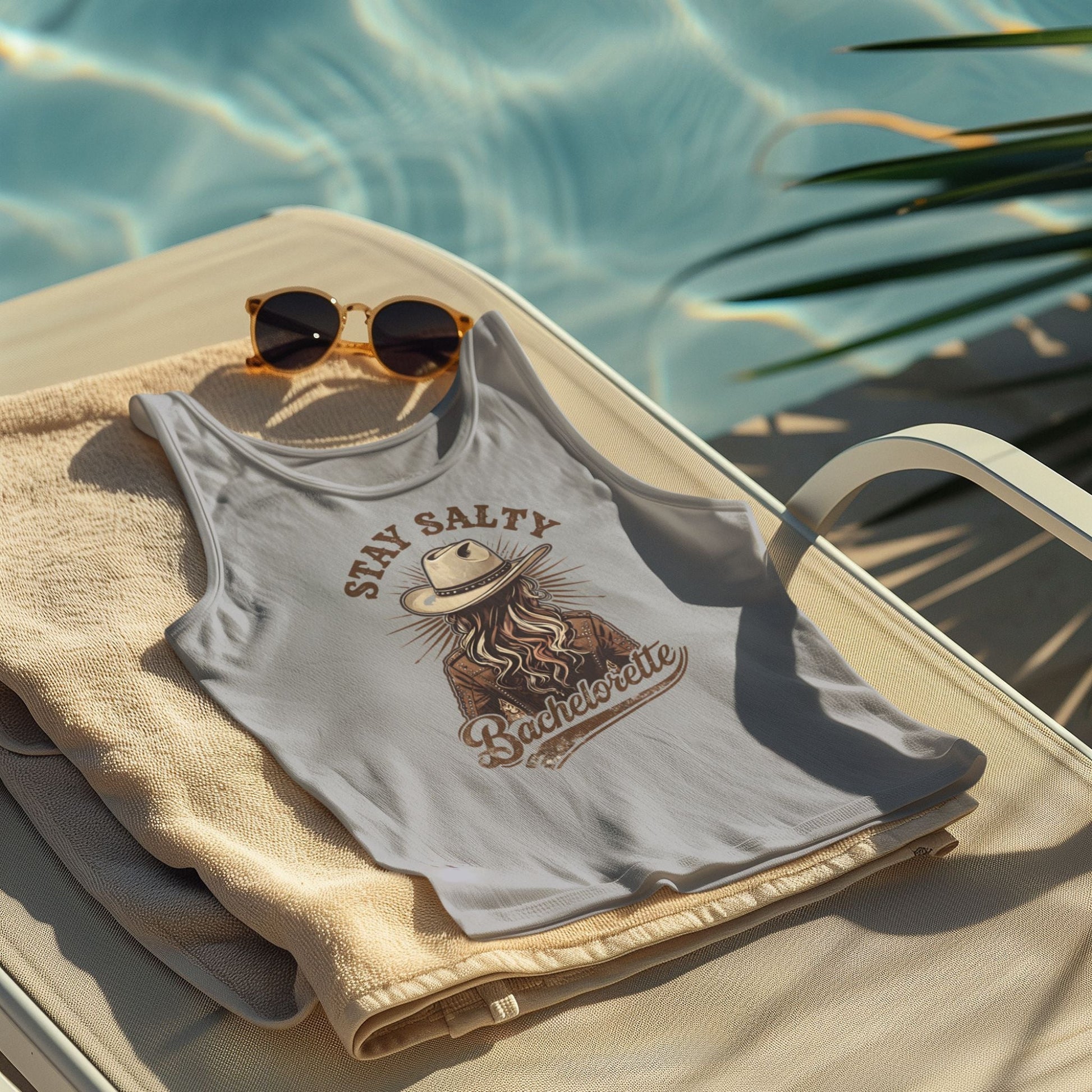Stay Salty Tank for Bachelorette, Cowgirl Bachelorette, Western Design, Bachelorette Tanks, Country Bachelorette, Cowgirl Tee - Marie Gems