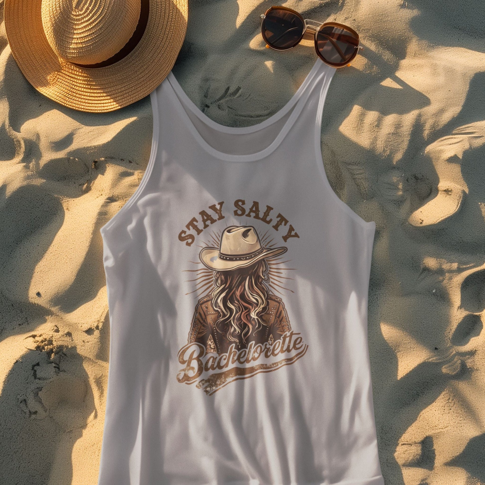 Stay Salty Tank for Bachelorette, Cowgirl Bachelorette, Western Design, Bachelorette Tanks, Country Bachelorette, Cowgirl Tee - Marie Gems